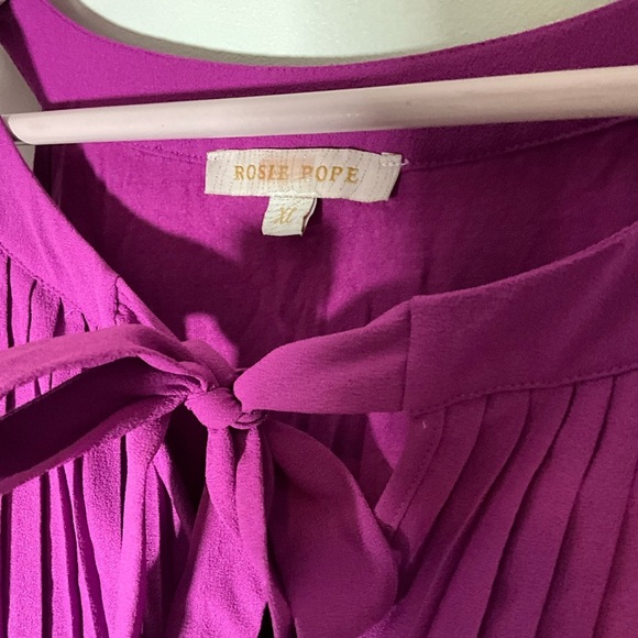 Rosie Pope Darcy maternity pleated sleeveless blouse XL - Picture 4 of 5